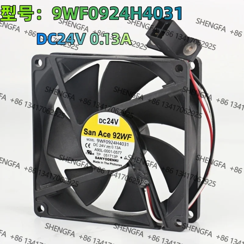 Coolingfan Original Sanyo 5V 12V 48V AC EC DC24V 0.13A 9025 90X90X25MM 9CM Robot Fanuc axial Flow Frequency changer 9WF0924H4031