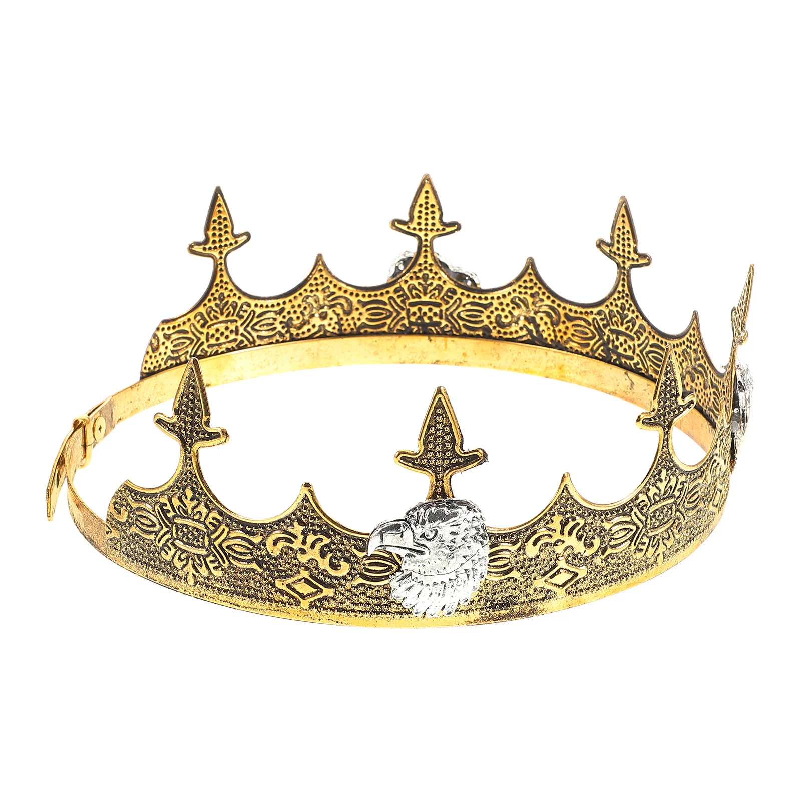 Korona Księcia Męska Stop Retro Design Cosplay Nakrycie Głowy Akcesorium na Urodziny Kostium Króla Vintage Rekwizyt do Przebierania