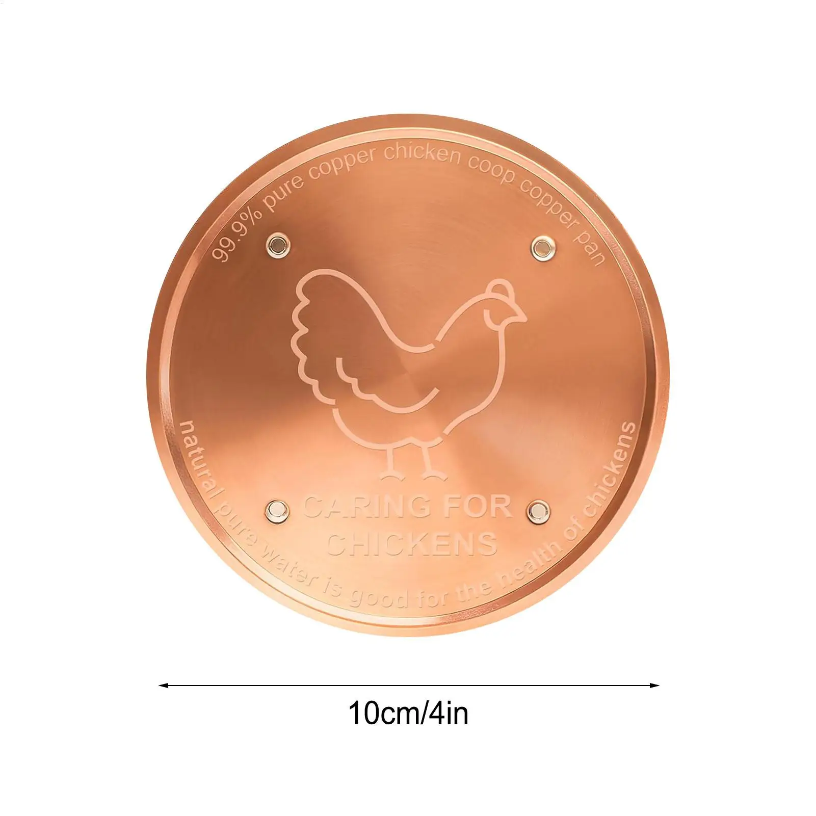 Immagine 7: Disco purificante per vasca per uccelli da 4 pollici, disco in rame per la purificazione dell'acqua, per giardino, patio, prato, fontana, vasca esterna