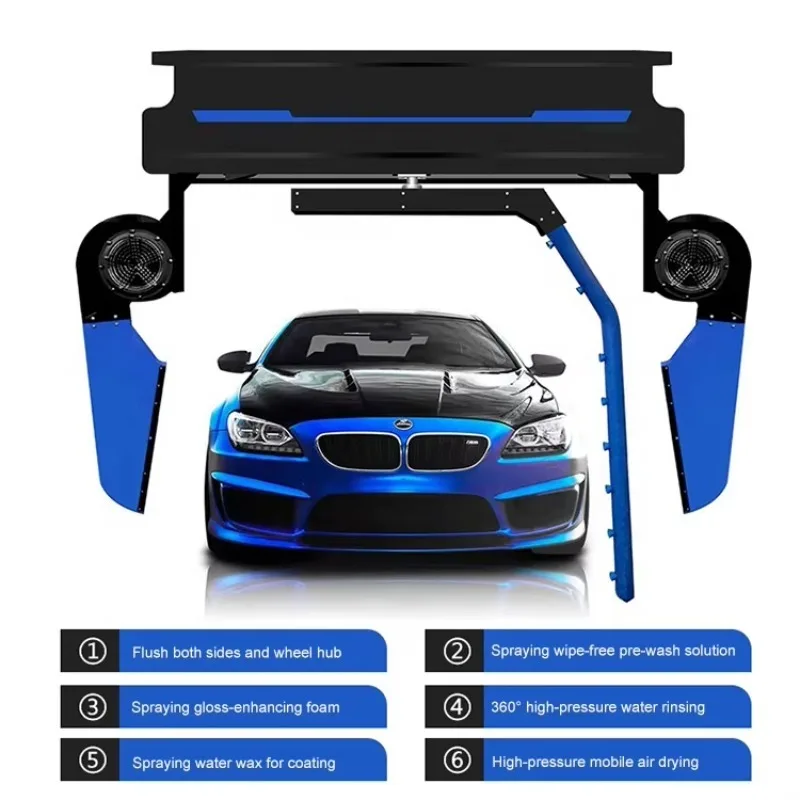 360Eco Friendly Car Wash Machine Water Saving Automatic Vehicle Cleaning System With Steam Technology For Professional Auto Shop