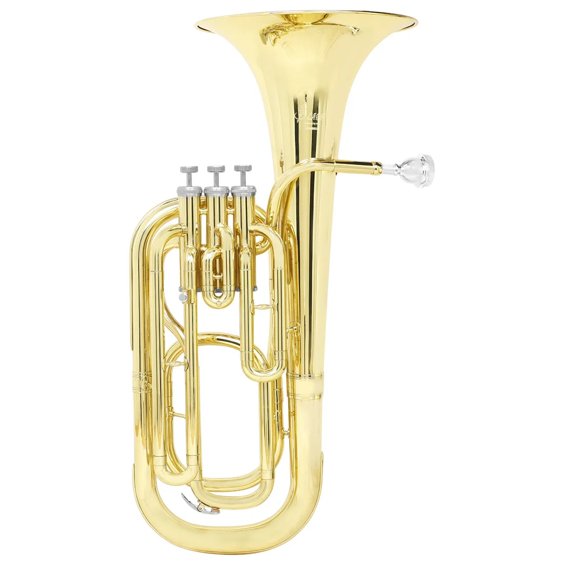 

Hooqu B Flat Brass Material Baritone Tuba Cheap Price for Sale