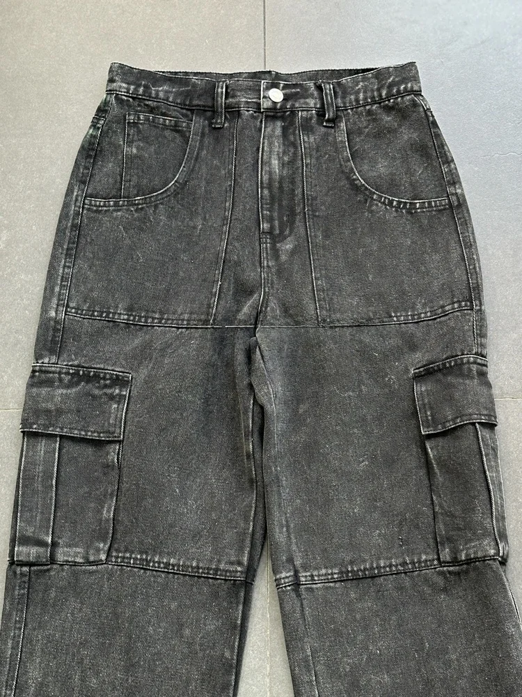 

Джинсы Bla Street Sle с высокой талией zi Los Angeles, оригинальные джинсовые утягивающие длинные брюки с талией для женщин, весна 2024 г.