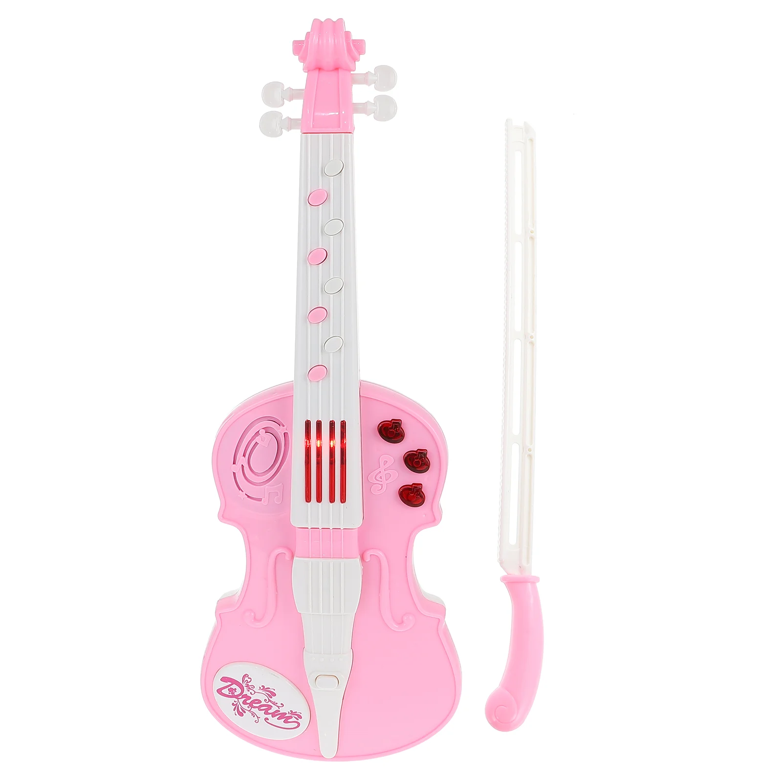 

Kids Electric Violin Toy Electronic Music Enlightenment Pink Abs Plastic Toddler