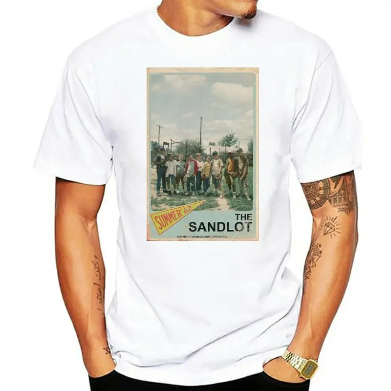 100% Cotton O-neck Custom Printed Tshirt Men T shirt The Sandlot Card Tee - Vintage Women T-Shirt