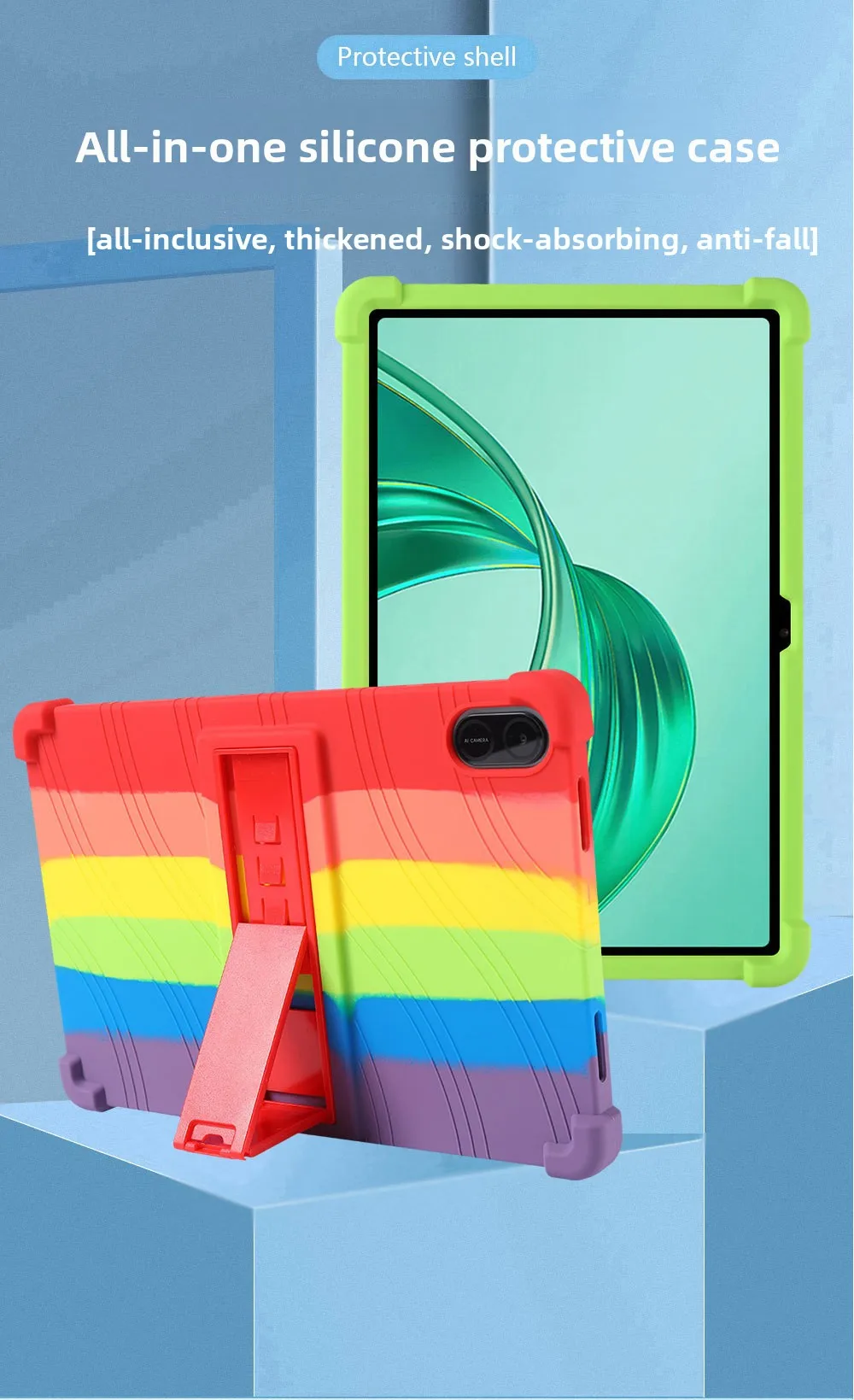 Silikonhülle für Honor Pad X8a 11 Zoll NDL-W09 Stoßfeste Schutzhülle mit Ständer TPU Vollständiger Fallschutz – Detail 1