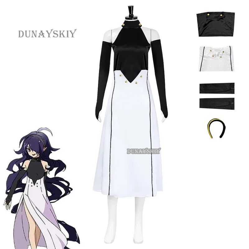 2025 11 Ropa de disfraz Peluca Uniforme Serafin del final Anime Cosplay Vestido de actuación Conjunto de fiesta de Halloween