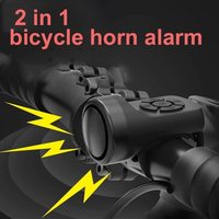 Electric Bike Horn Bicycle Bell Cycling Horn 4 Sound Modes Vibration Alarm Rechargeable Waterproof Smart Bike Horn for Mountain