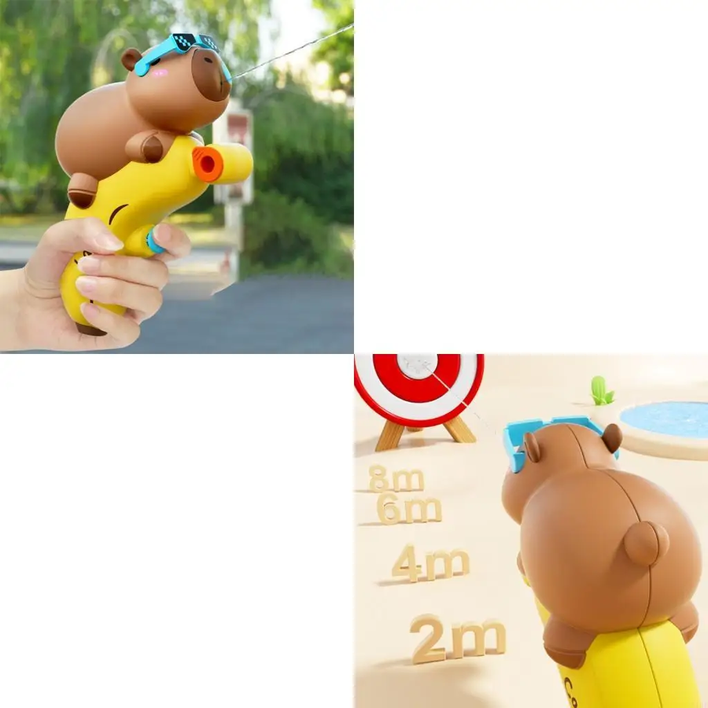 

Water Guns with Long Easy Grip Handle Capibara Design Water Guns Toy for Toddler Summer Water Fight Play