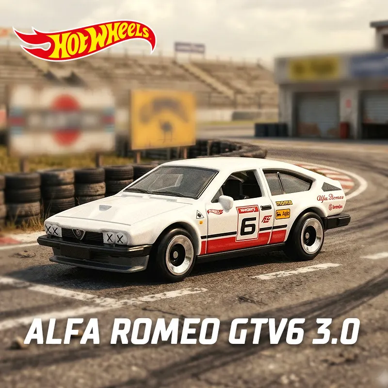 

Hot Wheels Alloy Car Toy Model Alfa Romeo Gtv6 3.0 Red Retro Racers Collectible Collect Toys And Gifts For Adult Collectors