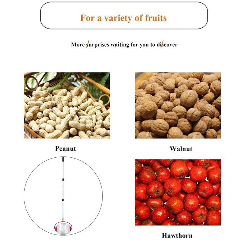 과일 수집기 볼 수집기, 롤링 너트 볼 피커, 조절 가능한 야외 피커, 너트 수집기