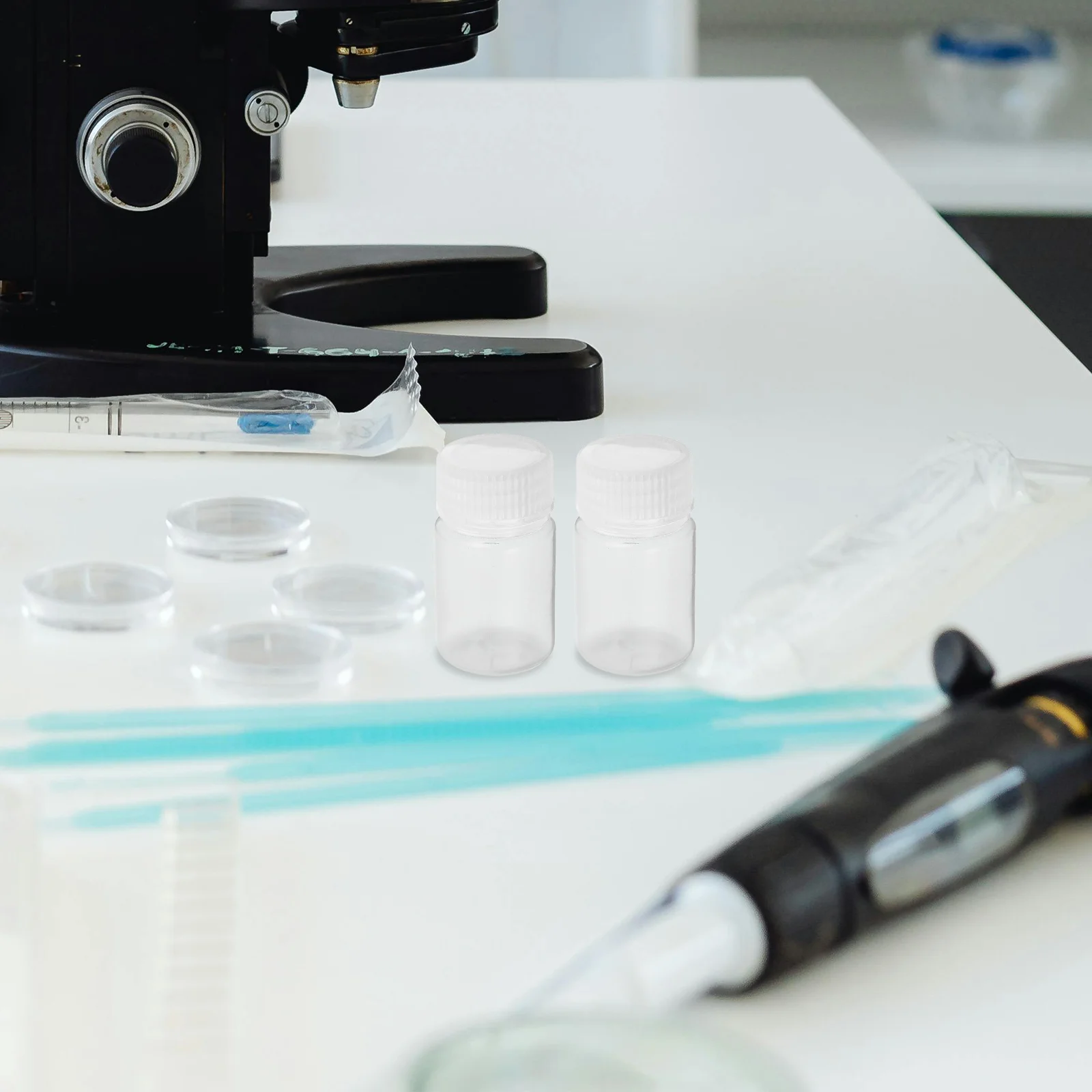 6 шт. лабораторные бутылки для реагентов, бутылки для хранения в холодильнике, круглые маленькие контейнеры для образцов с крышкой