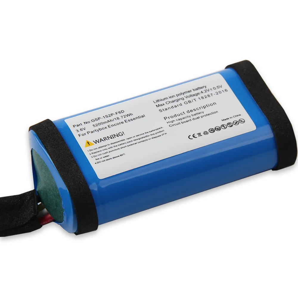 

Battery GSP-1S2P-F6D For JBL Partybox encore essential 5200mAh Bluetooth Outdoor Speaker