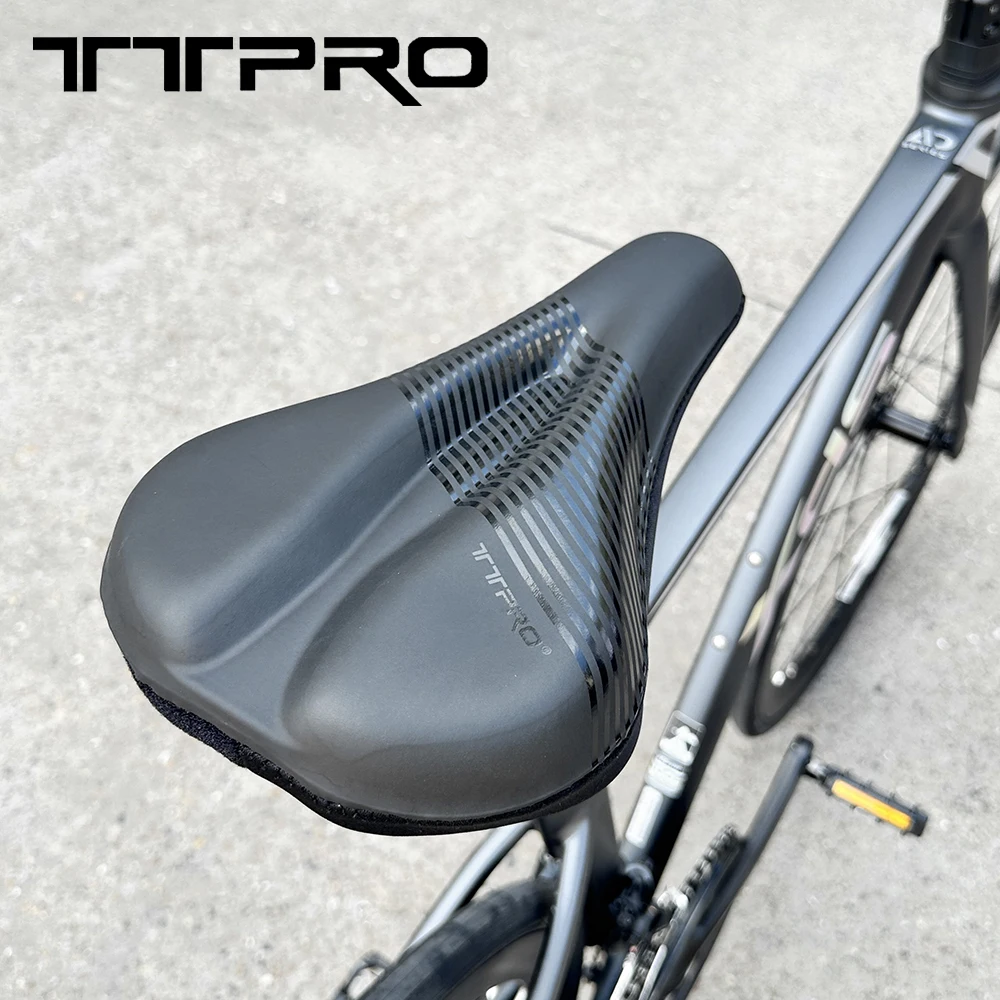 

TTPRO MTB Bicycle Gel Saddle Cover Comfortable Shock Absorbing Road Bike Seat Cover Breathable Anti-Slip Cycling Cushion