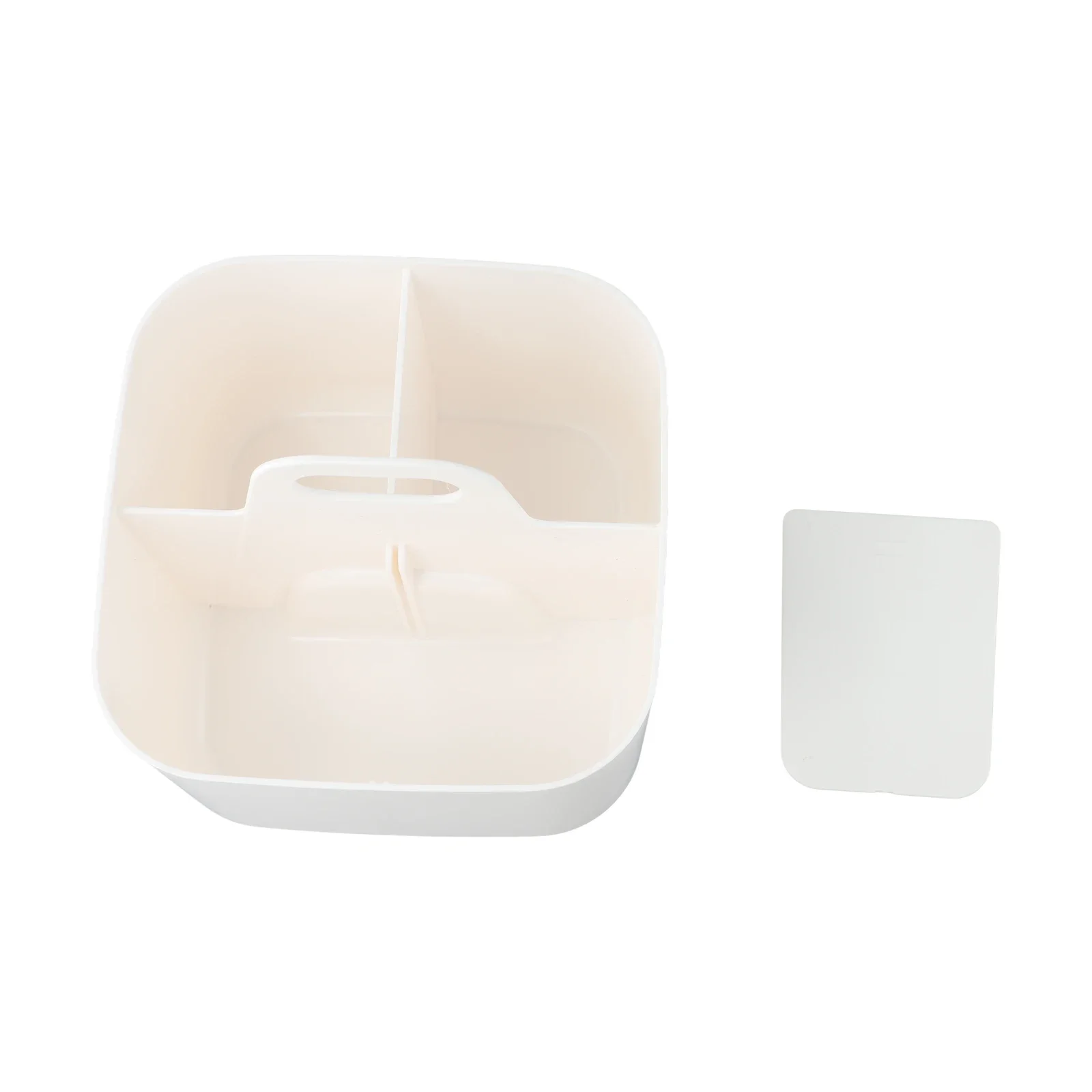 Accessory Home Office White Multipurpose Basket Noise Reduction Pads Removable Divider Versatile Storage Needs