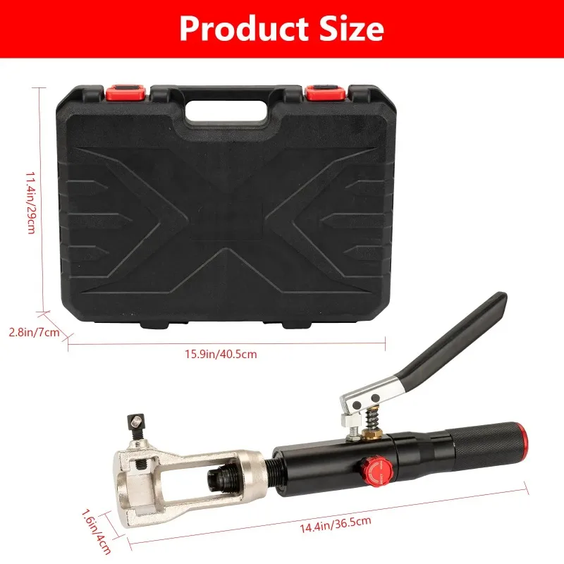 Hydraulic Flaring Tool Kit, Universal Brake Flaring Tool Set with Tubing Cutter For Automotive Brake Repair
