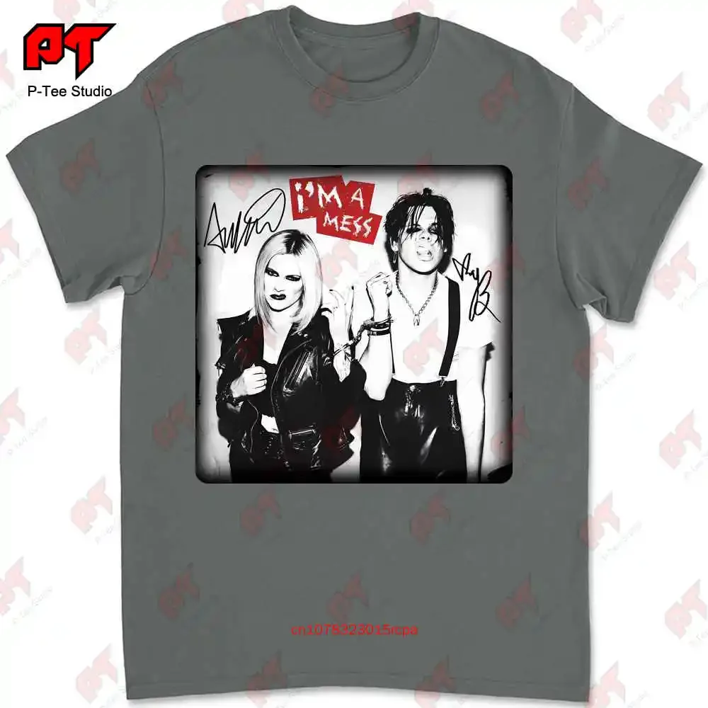 Avril Lavigne Yungblud I‘M A Mess T-shirt Q6N3 image 5