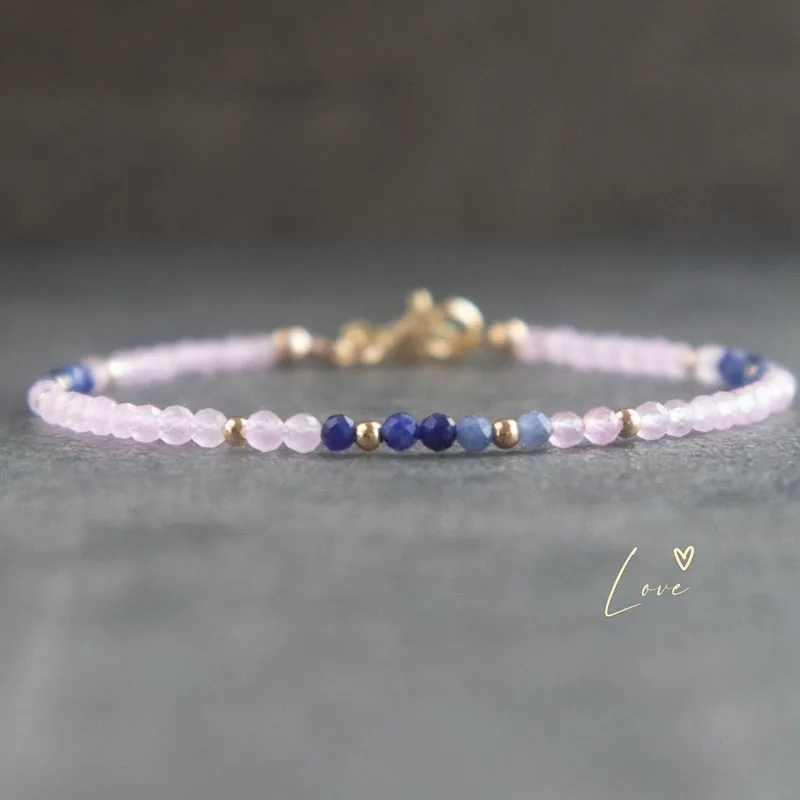 Lady\'s Real Turquoise Bracelet Opal Tanzanite Pearl - Birthday Stone Jewelry Accessory