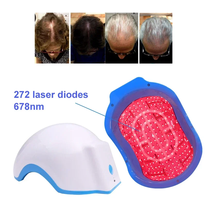 Bestway Capacete De Crescimento Do Cabelo, Terapia De Luz LED, Tratamento Da Perda De Cabelo, Cabelo Regrowth Hat, 272 Diodos