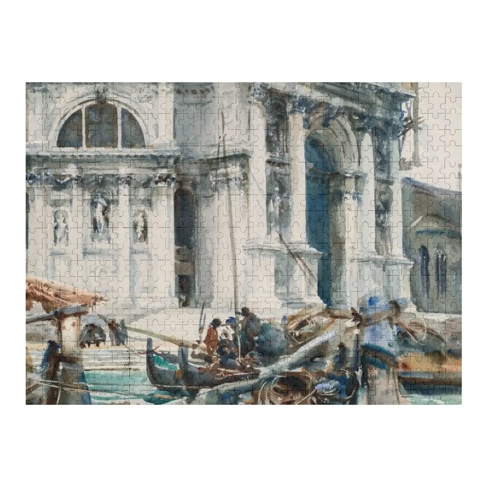 

John Singer Sargent - Santa Maria della Salute entrance Jigsaw Puzzle Wooden Compositions For Children Puzzle