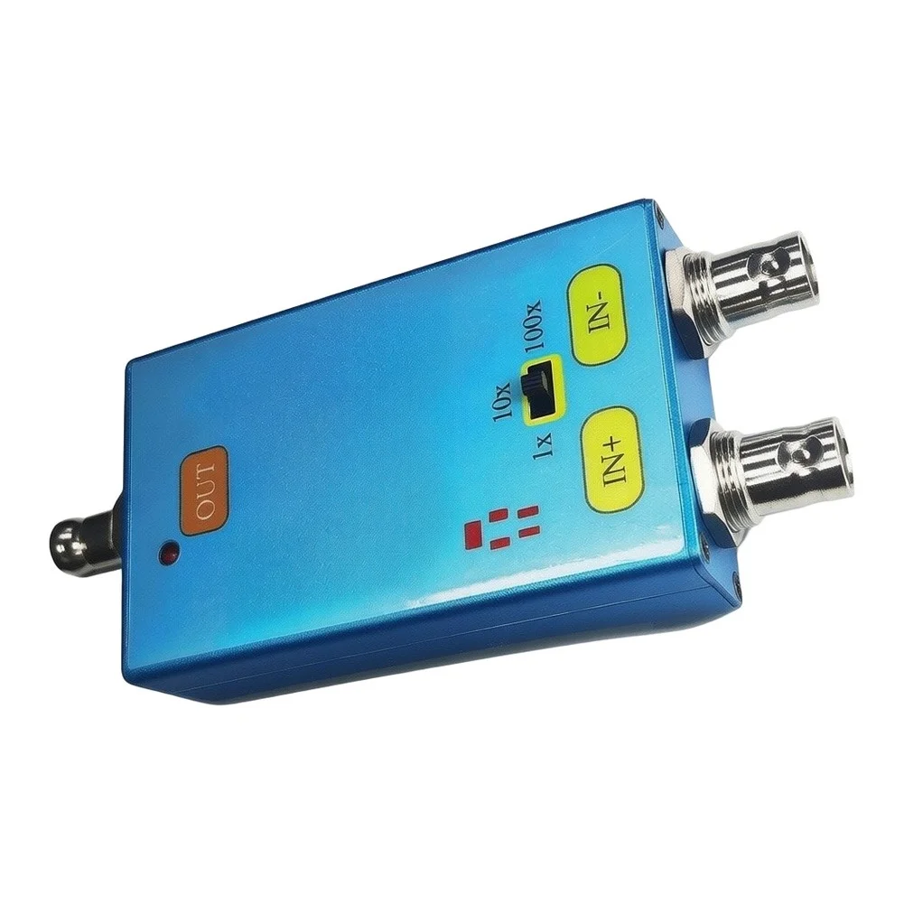 for T100 For Oscilloscope Differential Probe 10MHz Bandwidth Adjustable Gain 1x/10x/100x For USB-C Rechargeable