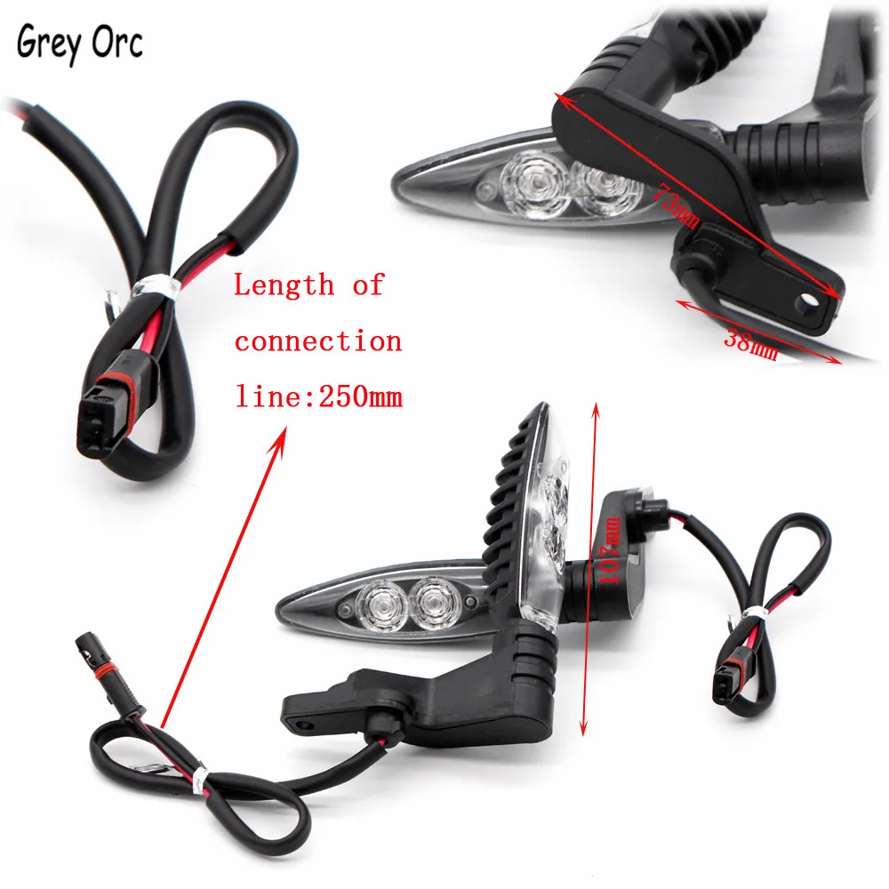 

For BMW F800R F800GS F800GT F800 GS Adventure 2012-2016 F700GS Rear LED Turn Signal Indicator Light Blinker