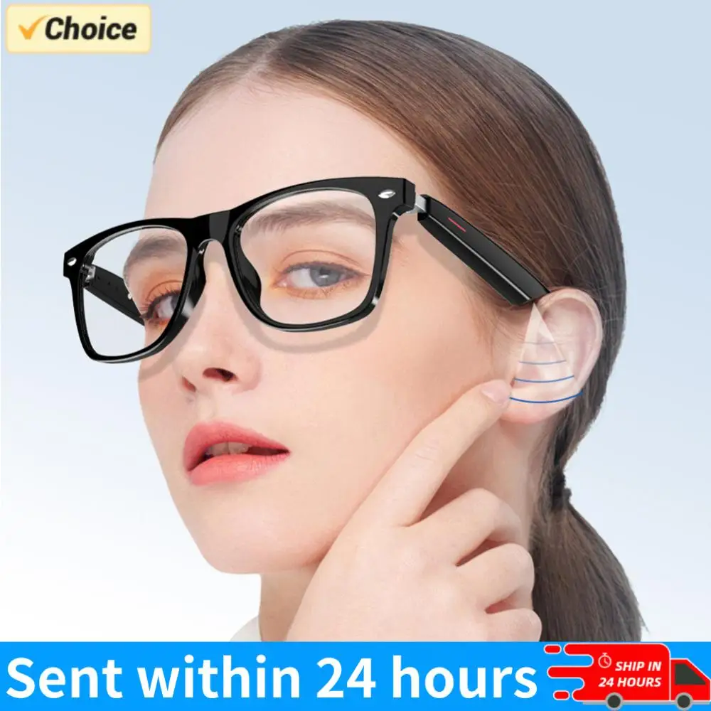 

Умные очки с ИИ-голосовым помощником и камерой: очки для удаленной съемки, носимые, с открытым звуком, микрофоном и динамиками для мужчин и женщин