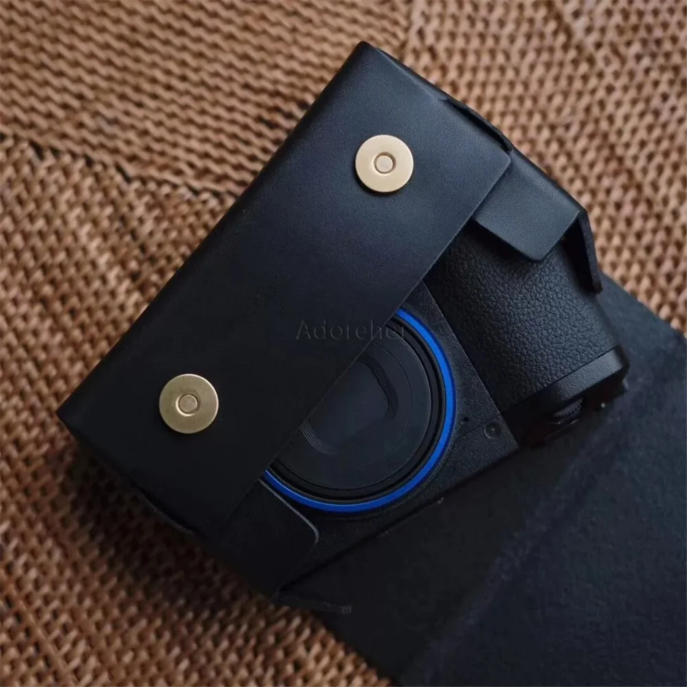 Portable Digital Camera Leather Protective Shockproof Storage Case for Canon G7X for Ricoh GR for Minolta TC-1 for Leica CM