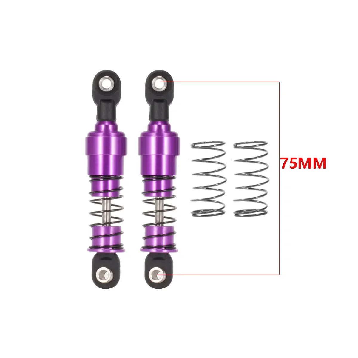 2 pz 75mm 85mm 95mm 105mm 115mm alluminio Big Bore ammortizzatori ammortizzatore olio per 1/10 RC Crawler Car SCX10 Capra TRX4 LCG Chassis Gspeed