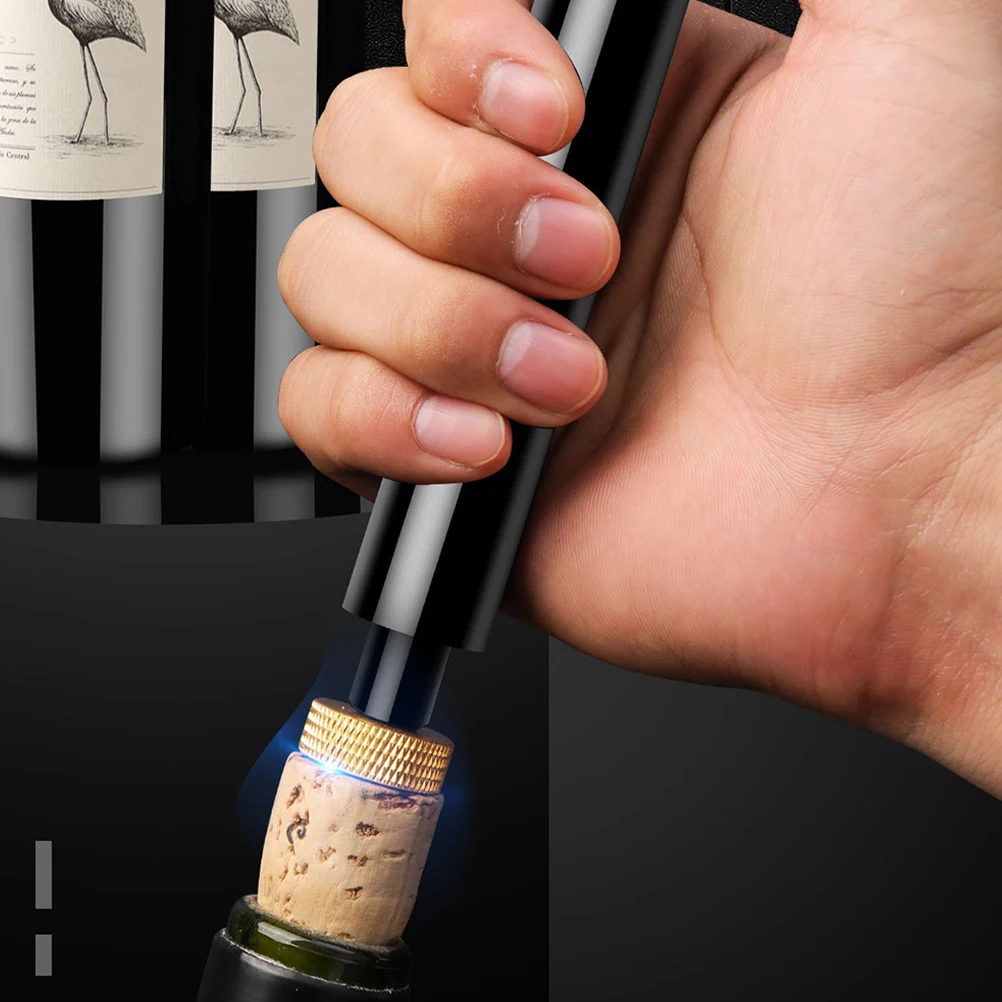 

Opener Pump Air Pressure Corkscrew Accessories Childproof Bottle Openers Stainless Steel Plastic Non Slip Handle Practical