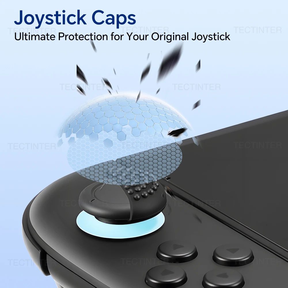 2/4 Stück Silikon-Daumengriffe für Nintendo Switch 2 & PS5 & PS4 & XBOX Joystick-Controller Transparente Analog-Stick-Kappen Zubehör – Detail 6