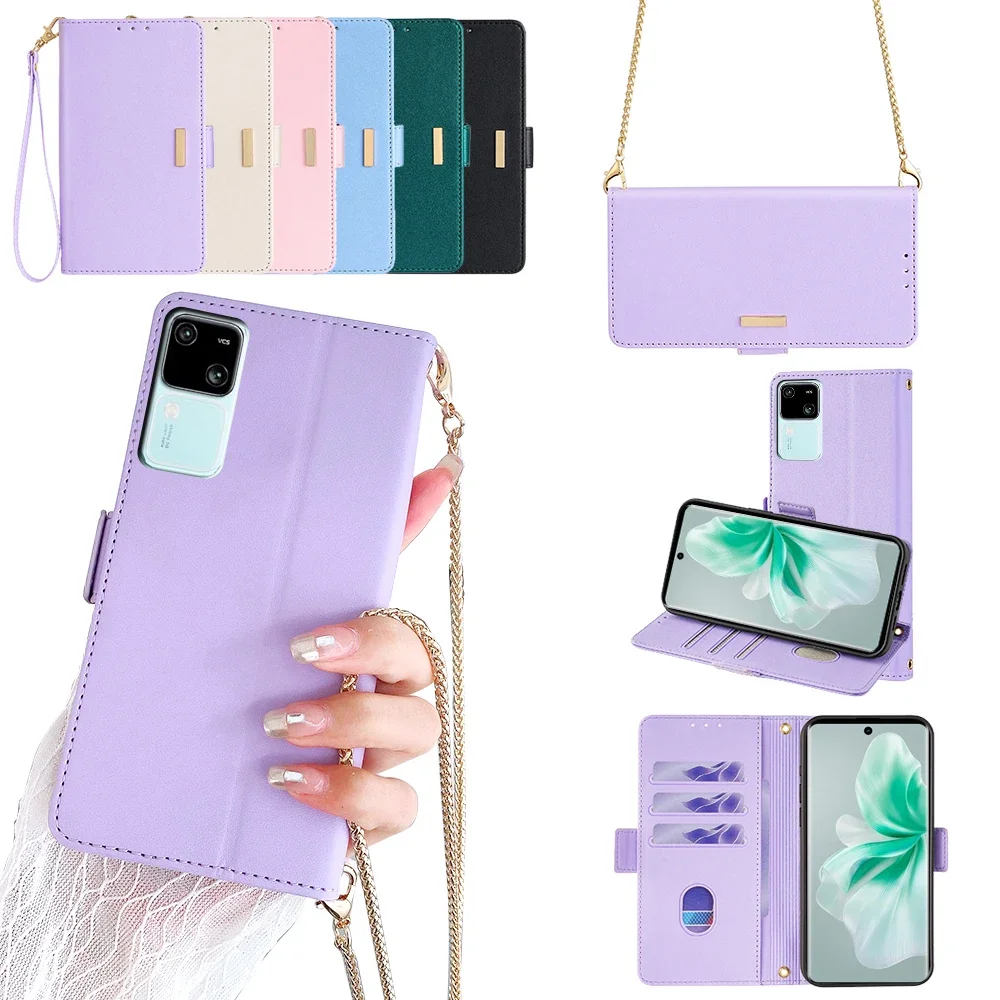 

GEFENIS модные кошельки с отделениями для карт, откидная крышка для VIVO S19 S18 S17 S16 S15 S12 S10 Pro S17E S17T S16E S15E, ремешок через плечо