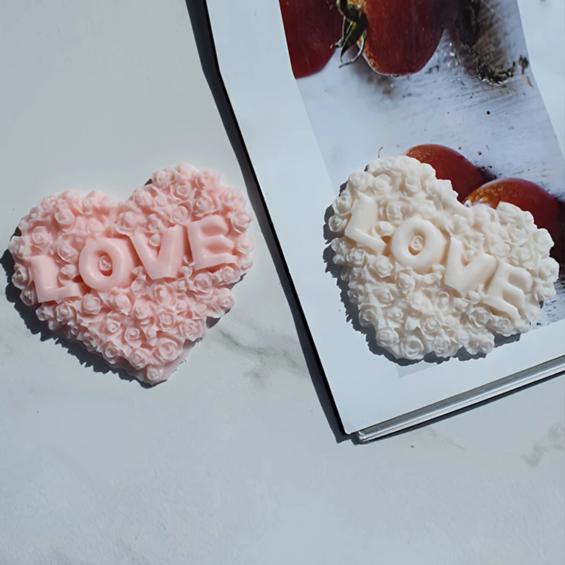 1 piece, Love Rose brand car mounted aromatherapy expanding stone pendant, gypsum self-made candle mold