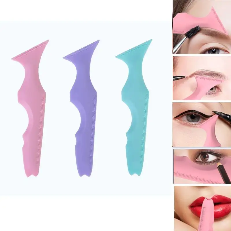 Eyeliner Stencil Wing Tips Silicone Eye Liner Stencil Tools Multifunctional Resusable Applicator Makeup Tool for Beginners