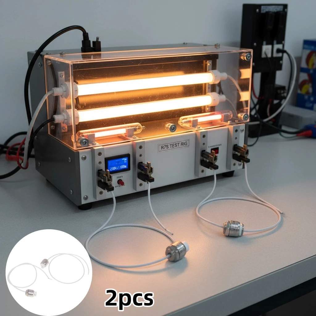 

2 PCS R7S Ceramic Lamp Holder Lamp Head Lamp Tube LED Lighting Lamp Tube Heating Tube Heating Tube Test Machine Lamp Holder