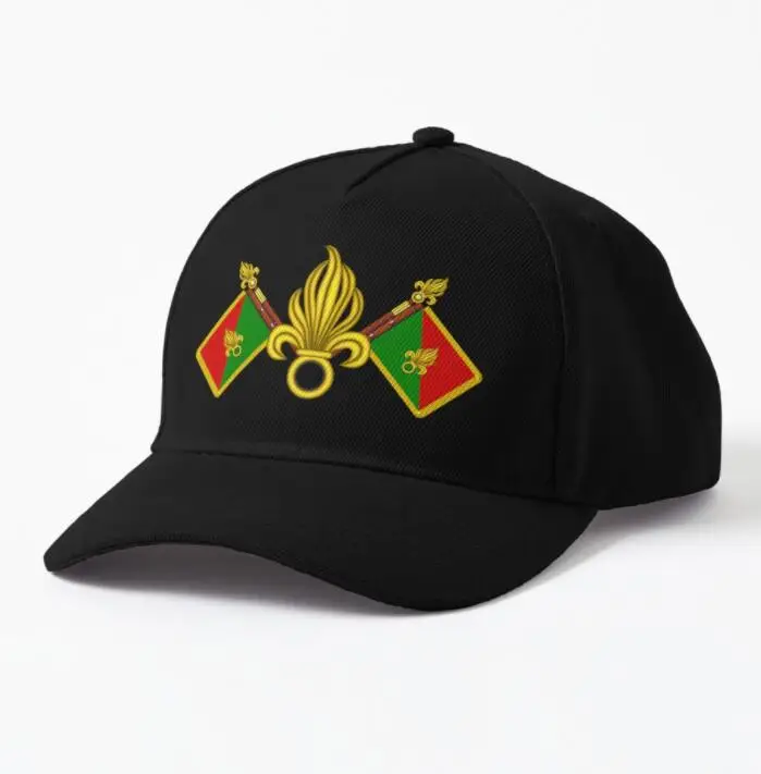 French Foreign Legion - Fanion et grenades Print Cap Unisex Four Seasons Outdoor Sun protection hat