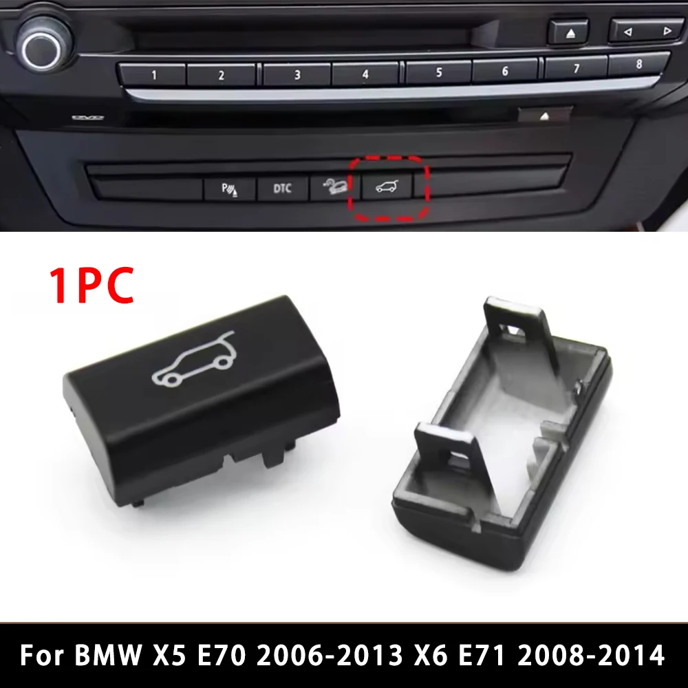

Car Assist Reversing Radar sensor Control P Tailgate Button Rear Trunk Switch Cover For BMW X5 E70 2006-2013 X6 E71 2008-2014