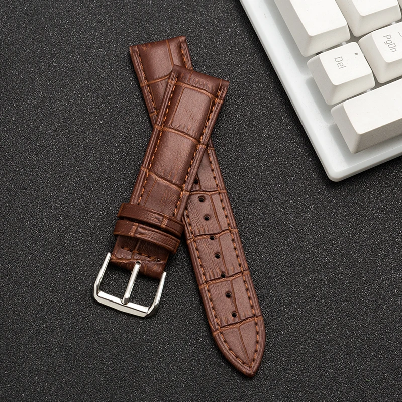 Brown/Black Watch Band Genuine Leather straps Watchbands 20mm 22mm Size accessories Suitable for DW watches galaxy watch gear s3