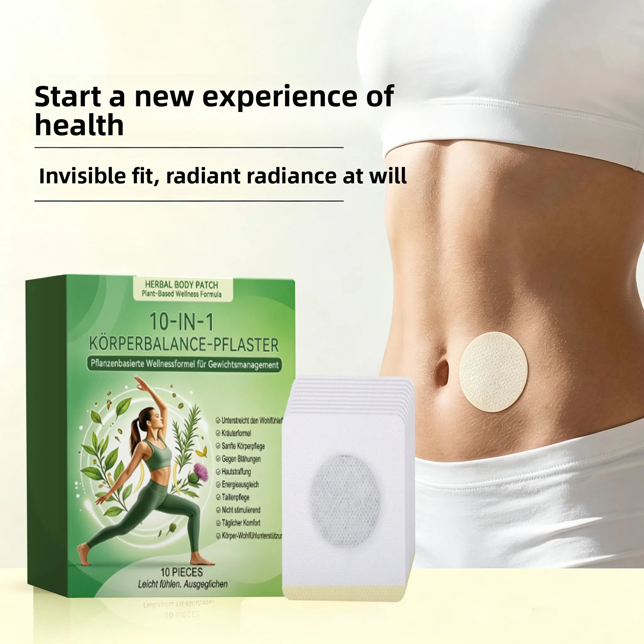 Portable Belly Navel Patch Plant Ingredients Gentle On Skin Daily Body Care Adhesive Stickers