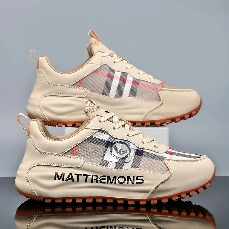 

Air Mesh Casual Shoes Man Thick Sole Sneakers For Men Tide Brand Male Non-Leather Leisure Shoe Fashion Non-Slip Stylish Designer