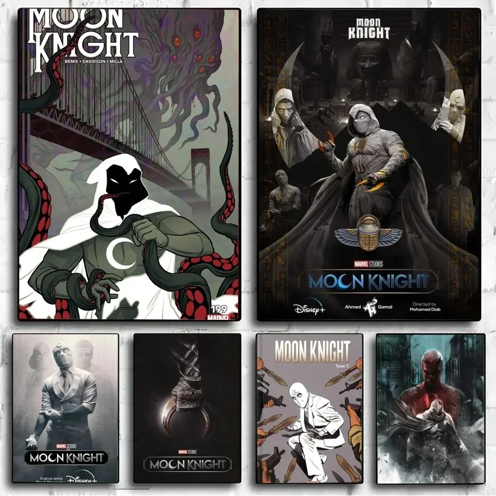 Marvel New Moon Knight Poster No Framed Poster Kraft Club Bar Paper Vintage Poster Wall Art Painting Bedroom Study Stickers