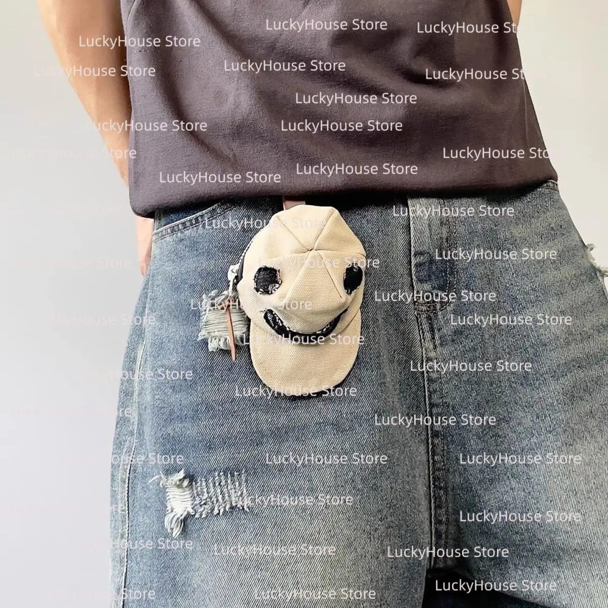American High Street Skull Pants Chain, Unisex Punk Waist Chain, Cool Streetwear Jean Trouser Accessory for Men Women