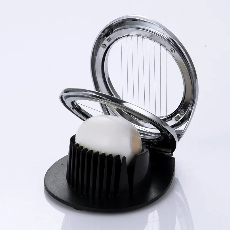 2-in-1 Japanese style multifunctional egg slicer with dual head stainless steel egg divider and slicer, divided into small kitch