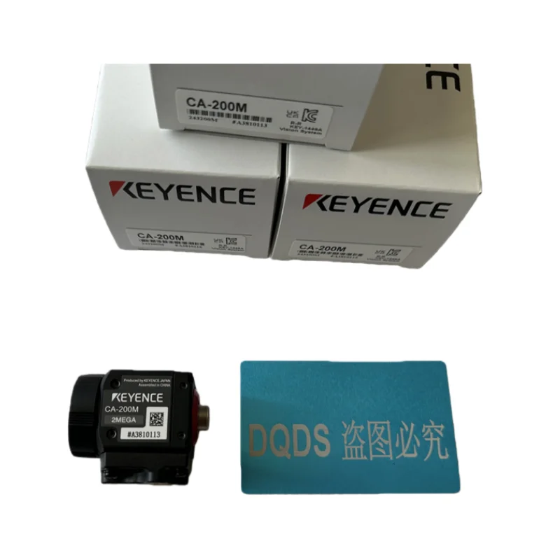 KEYENCE CA-200M Visual System 2 Megapixel Black and White Camera Used for Integrity Inspection of Seals
