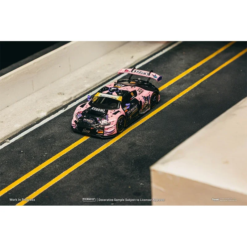 プレセール TW 1:64 サンリオ クロミ アウディ R8 LMS GT3 Evo II マカオ GT カップ 2024 コレクション おもちゃ ダイキャスト カーモデル ターマックワークス