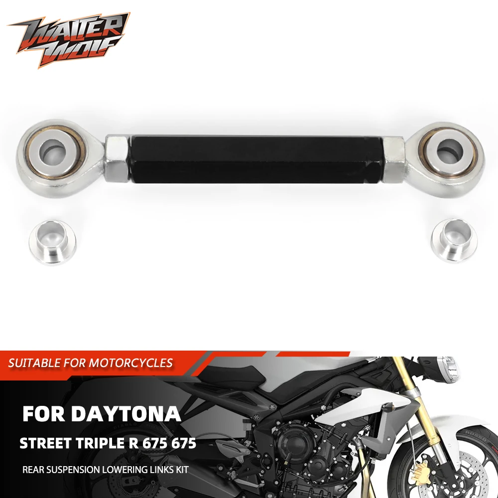 

Motorycle Rear Suspension Lowering Links Kit Cushion Drop Lever Adjustable For Street Triple R 675 675 For Daytona 675 R 2020