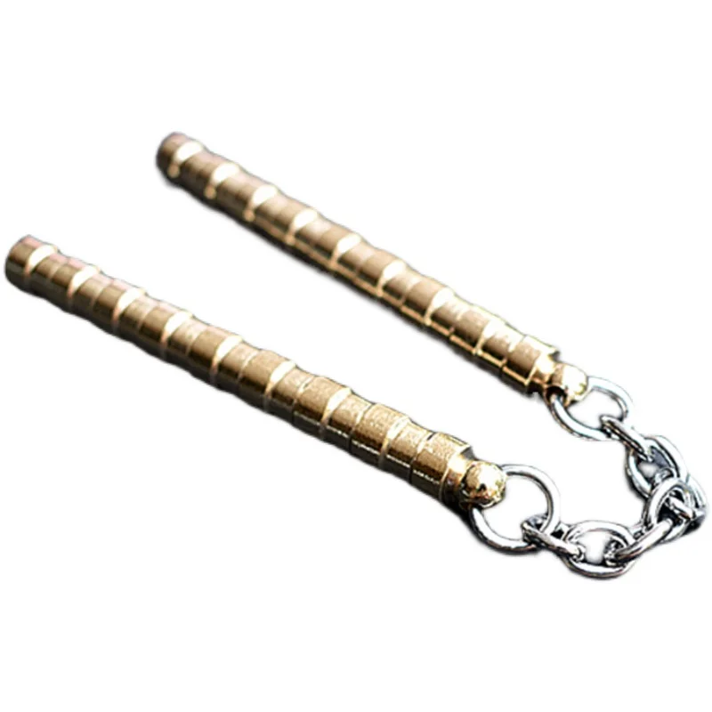 New Brass Begleri Fidget Toys Hand Nunchakus Finger Skill Exercise Paracord Worry Bead Toys