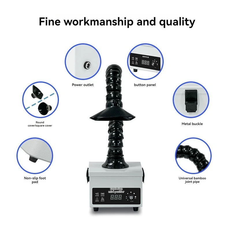 

High Performance Soldering Fume Extractor Compact Smoke Absorbing Device Portable Air Purifier for Welding and Electronic Mainte