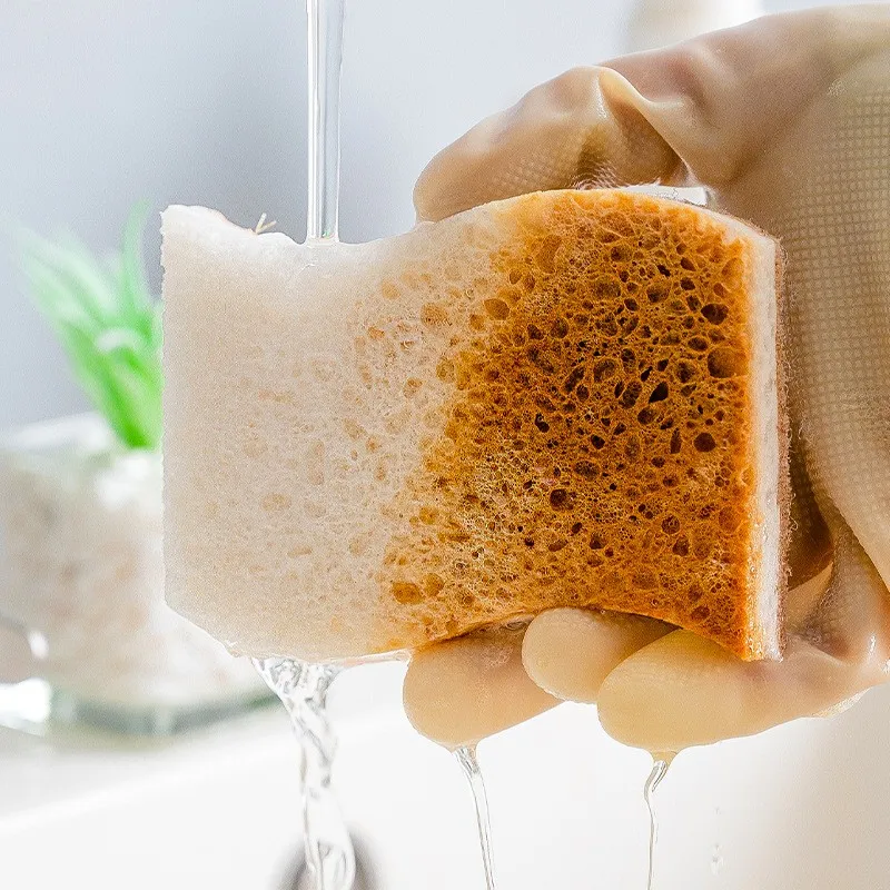 S style dish washing sponge Natural Sisal Wood Pulp Cotton Natural microfiber sponge Kitchen sponge wholesale