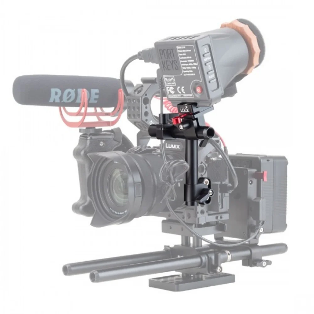 Nitze EVF Mount with 15mm Rods and QR NATO Clamp for Portkeys LEYE EVF