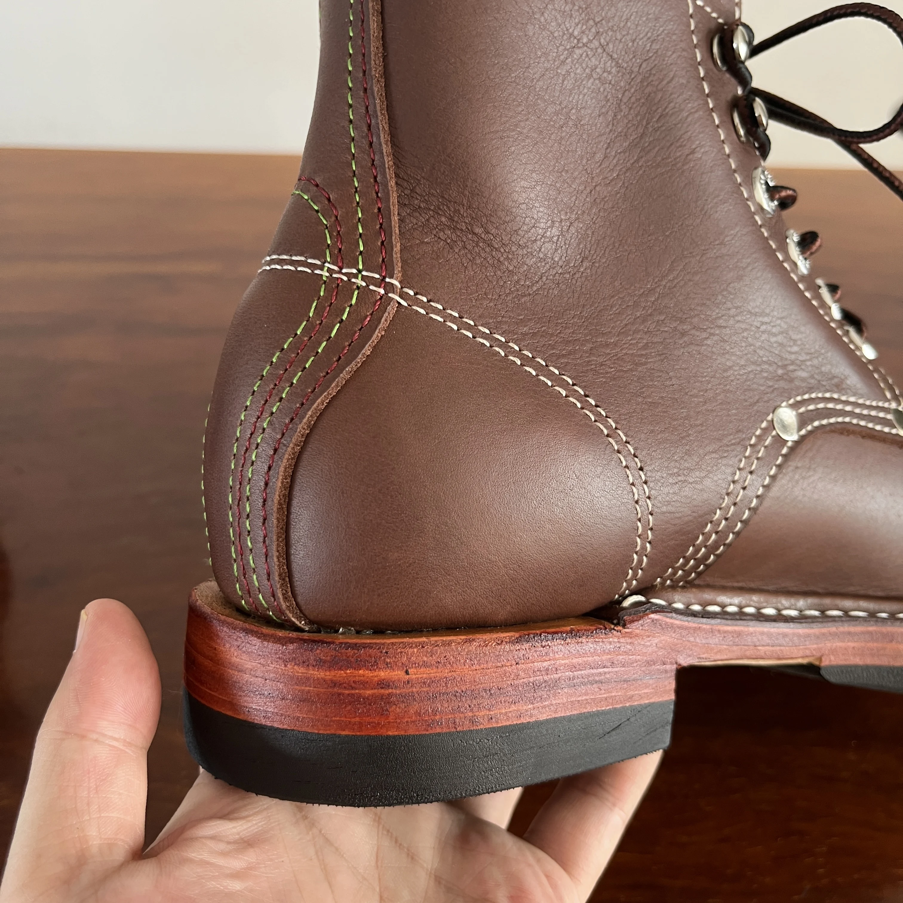 حذاء TD421 RockCanRoll ذو جودة فائقة من جلد البقر الإيطالي الأصلي مصنوع يدويًا ومتين من Goodyear